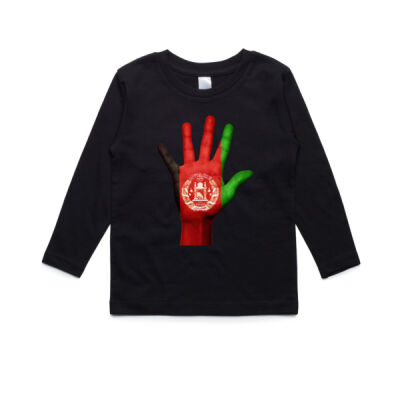 Vintage Afghanistan Flag - Youth Longsleeve Tee Thumbnail