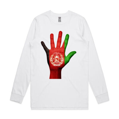 Vintage Afghanistan Flag - Mens Base Longsleeve Tee Thumbnail