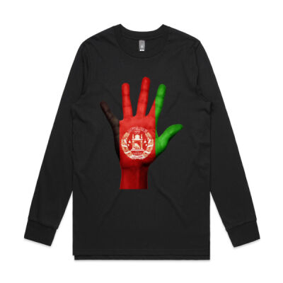 Vintage Afghanistan Flag - Base Longsleeve Tee (Same Day) Thumbnail