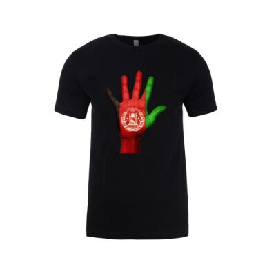 Vintage Afghanistan Flag - Mens Slim Cotton Tee (Same Day) Thumbnail