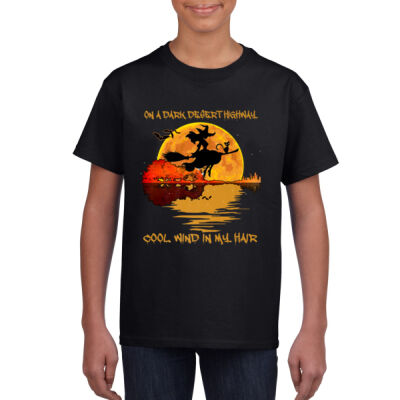 On A Dark Desert Highway-Cool Wind In My Hair Witch Premium - Youth Crew Neck Tee (Same Day) Thumbnail