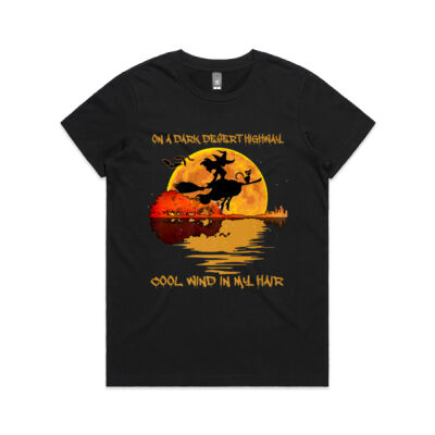 On A Dark Desert Highway-Cool Wind In My Hair Witch Premium - Maple Tee (Same Day) Thumbnail