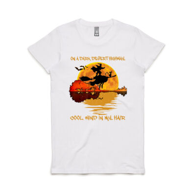 On A Dark Desert Highway-Cool Wind In My Hair Witch Premium - Women's Maple Tee Thumbnail